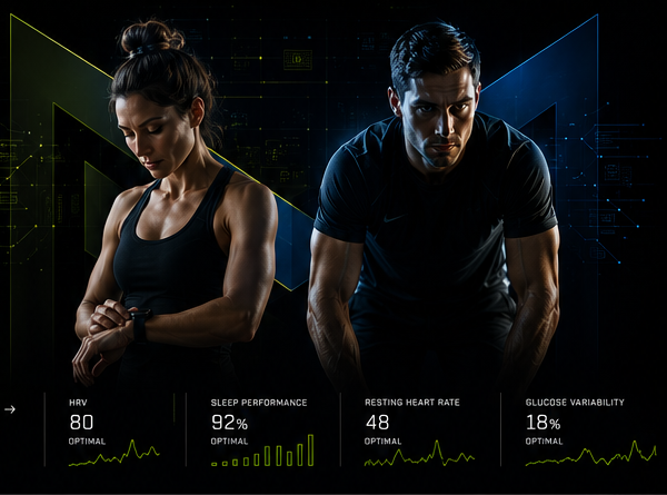 Male and female high performers with biometric performance metrics
