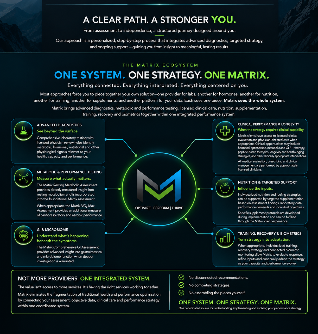 The Matrix Ecosystem — One System. One Strategy. One Matrix.